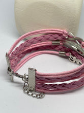 Load image into Gallery viewer, Bracelet_Pink leather bracelet | &quot;Blessed&quot; | SweetJeanette™
