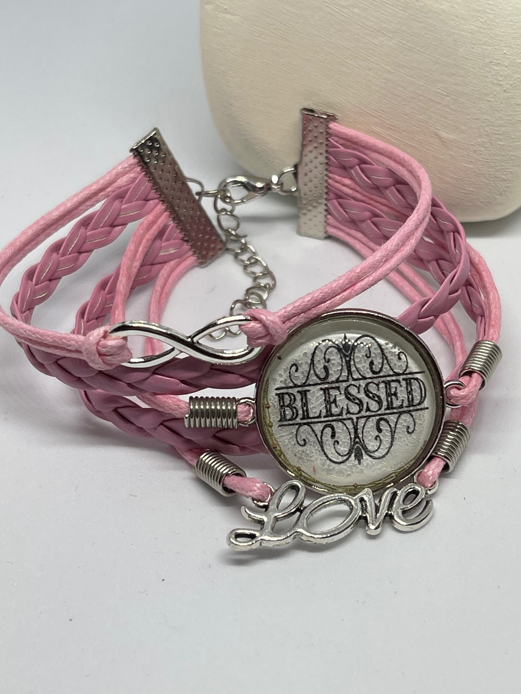Bracelet_Pink leather bracelet | 